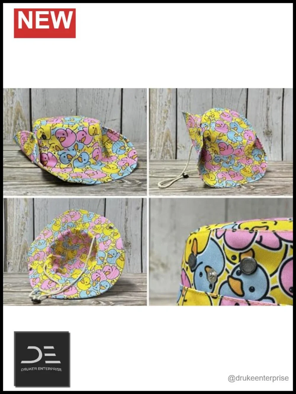 Reversible Cotton Bucket Hat with Chin Strap for Sun Protection